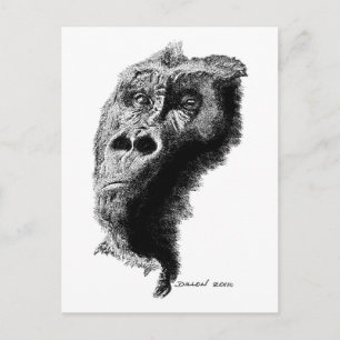 Gorilla Postcard