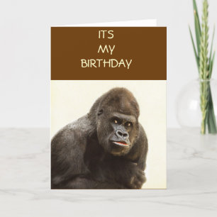 Gorilla Pout Card