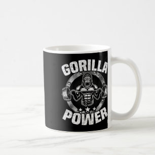 Gorilla Power Bodybuilding Weightlifting Workout Coffee Mug