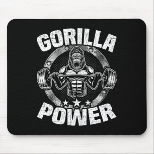 Gorilla Power Bodybuilding Weightlifting Workout Mouse Mat