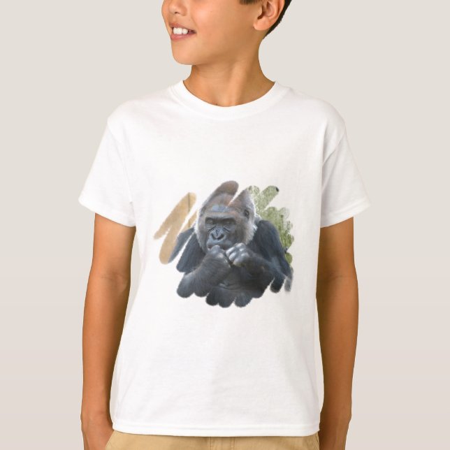 Gorilla Primate Kid's T-Shirt (Front)