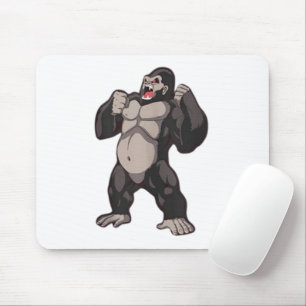 Gorilla Roaring Ape Monkey Mouse Mat