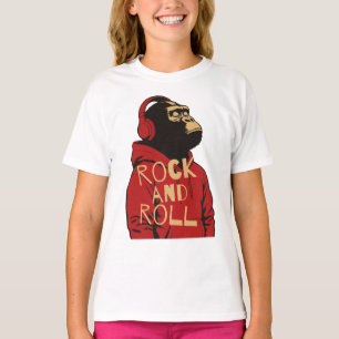 Gorilla Rock And Roll Hoodie T-Shirt