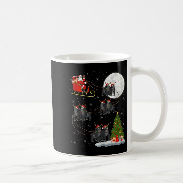 Gorilla Santa Sleigh Flying Funny Magical Christma Coffee Mug (Right)