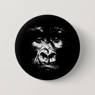 Gorilla Shadows 6 Cm Round Badge