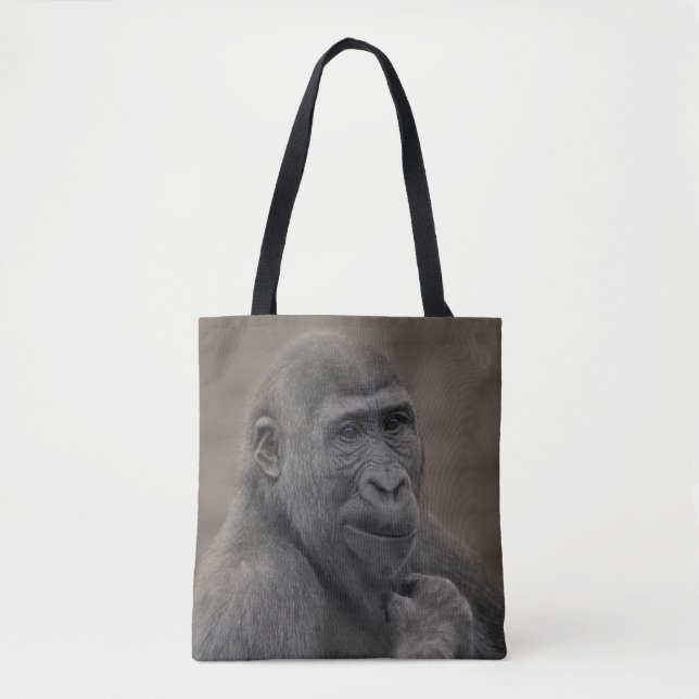 Gorilla Shufai Portrait Tote Bag (Front)