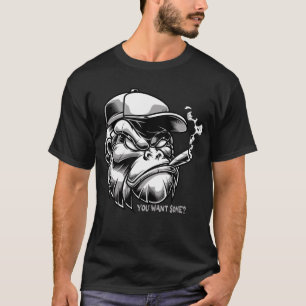 Gorilla Smoking Cigar – You Want Some? Urban wear T-Shirt