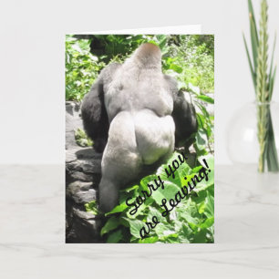 Gorilla 'Sorry you are Leaving' Greeting Card