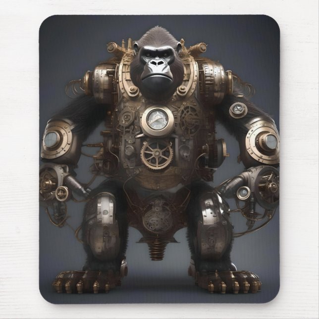 Gorilla Steampunk, Mouse Mat (Front)