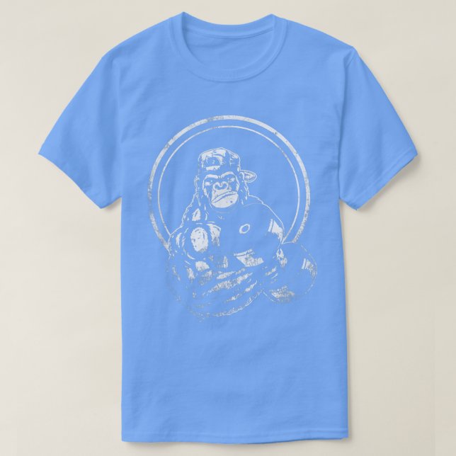 Gorilla Strength Weight Lifter Gym Body Builder Wo T-Shirt (Design Front)