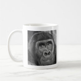 Gorilla sucking fingers MagCup2 指しゃぶりのゴリラマグカップ Coffee Mug