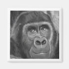 Gorilla sucking fingers Magnet2指しゃぶりのゴリラマグネット