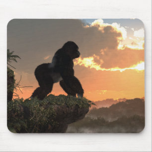 Gorilla Sunset Mouse Mat