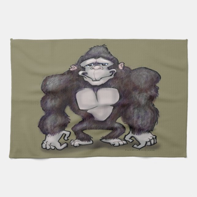 Gorilla Tea Towel (Horizontal)