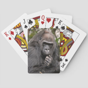 Gorilla Thinker  Playing Cards