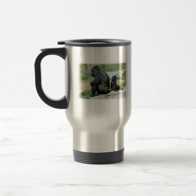 Gorilla Time Out  Travel Mug (Left)