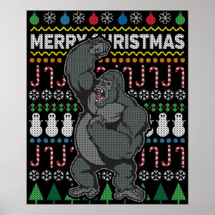 Gorilla on sale christmas jumper