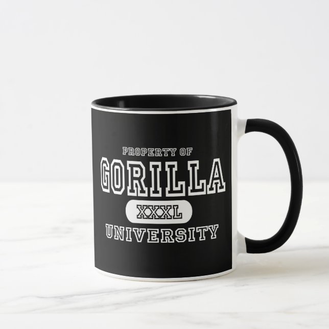Gorilla University Dark Mug (Right)