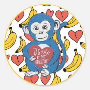 Gorilla Valentines Sticker
