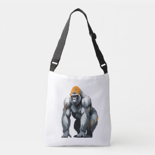 Gorilla Vector Art with Vibrant Colours Crossbody Bag