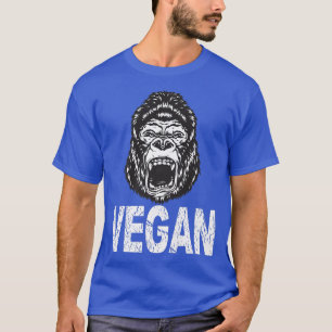 Gorilla Vegan Vegetarian Animal Love, Eat Healthy T-Shirt