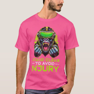 Gorilla VR Gamer Virtual Reality Headset Monkeys f T-Shirt
