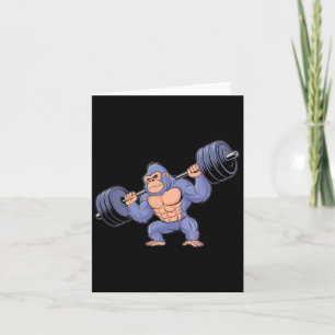 Gorilla Weightlifting Fitness Gym Training Bodybui Card