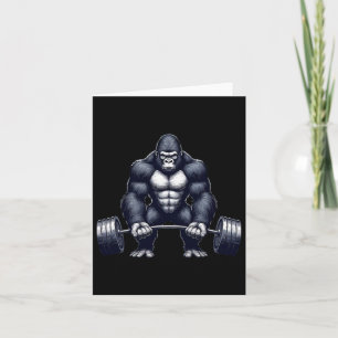 Gorilla Weightlifting Fitness Gym Training Bodybui Card