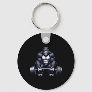 Gorilla Weightlifting Fitness Gym Training Bodybui Key Ring