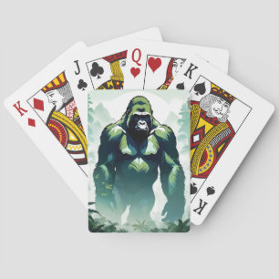 Gorilla Wildlife Animal Nature Environment Jungle Playing Cards