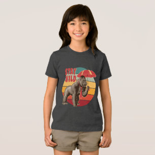 Gorilla with Umbrella  Tri-Blend Shirt