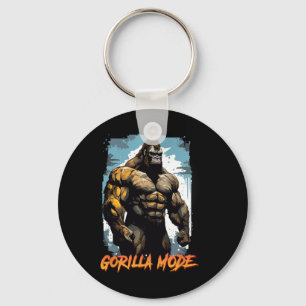 Gorilla Workout Tees Gorilla Mode Gym And Bodybuil Key Ring