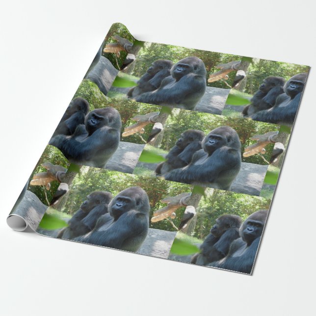 Gorilla Wrapping Paper (Unrolled)