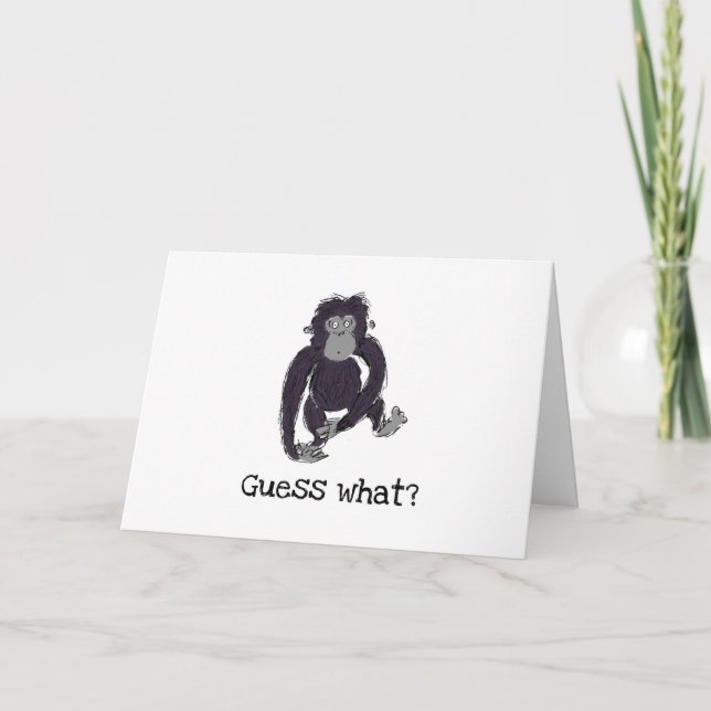 Gorilla-y love you Valentine's Day card (Front)