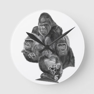 GorillaFamily Clock Gorilla family watch GorillaLi