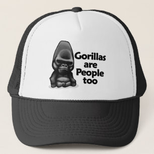 Gorillas are People too Trucker Hat