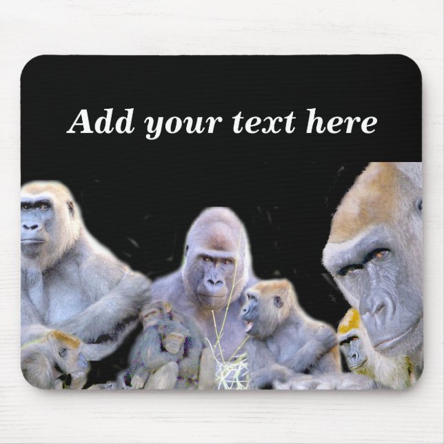 Gorillas & Chimpanzees_ Mouse Mat (Front)