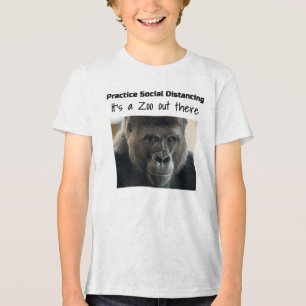 Gorillas in the Midst Corona Riot by Funnycomb Tri-Blend Shirt