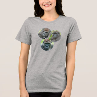 Gorillas Make Me Smile Tri-Blend Shirt