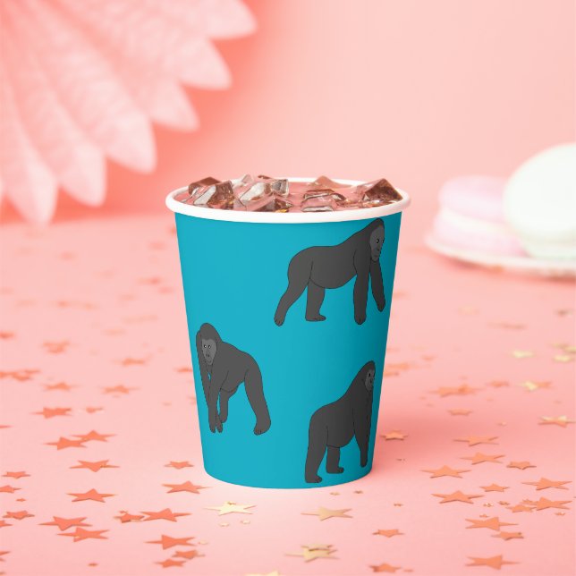 Gorillas  paper cups (Insitu)