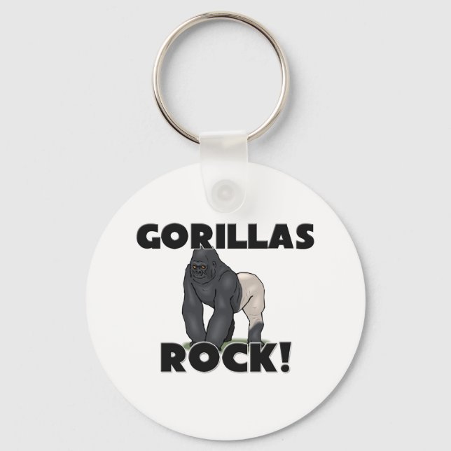 Gorillas Rock Key Ring (Front)