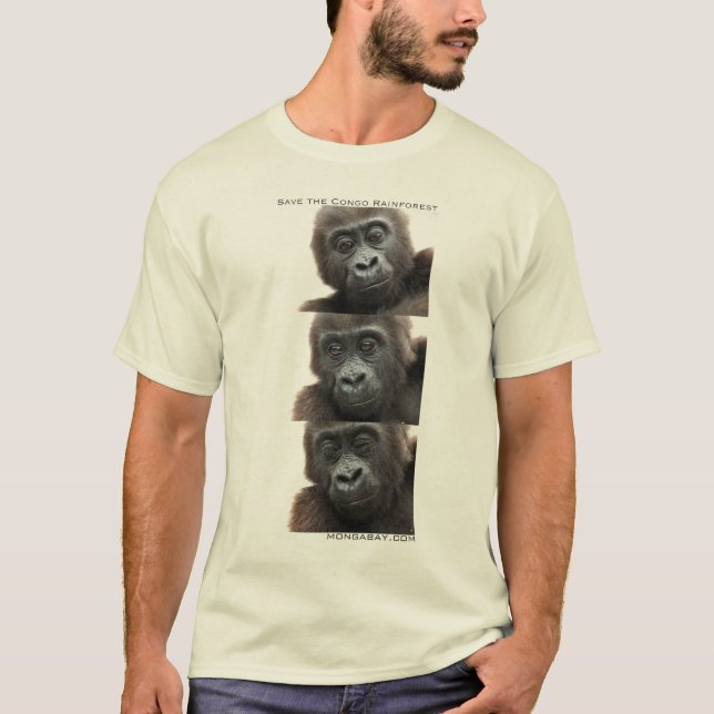 Gorillas: Save the Congo Rainforest T-Shirt (Front)