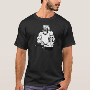 Gorillas Vintage Retro Gorilla Black and White T-Shirt