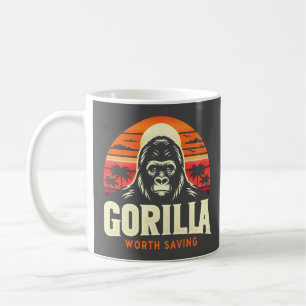 Gorillas Worth Saving World Wildlife Day Vintage Coffee Mug