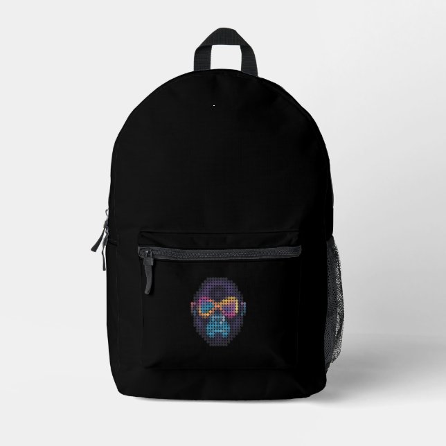 GORILLUMINATE D401 black Printed Backpack (Front)
