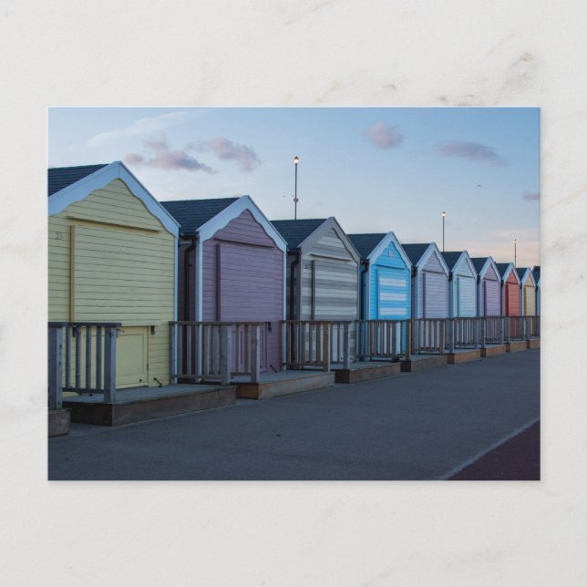 Gorleston beach huts postcard (Front)