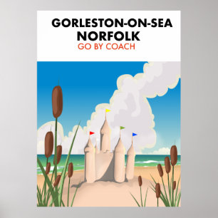 Gorleston-on-Sea Norfolk beach poster