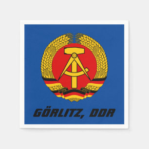 Gorlitz, Deutsche Demokratische Republik DDR Napkin