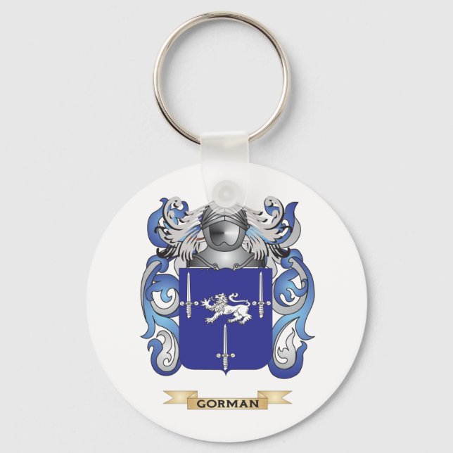 Gorman Coat of Arms (Family Crest) Key Ring (Front)