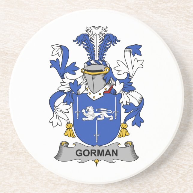 Gorman Family Crest Coaster (Front)